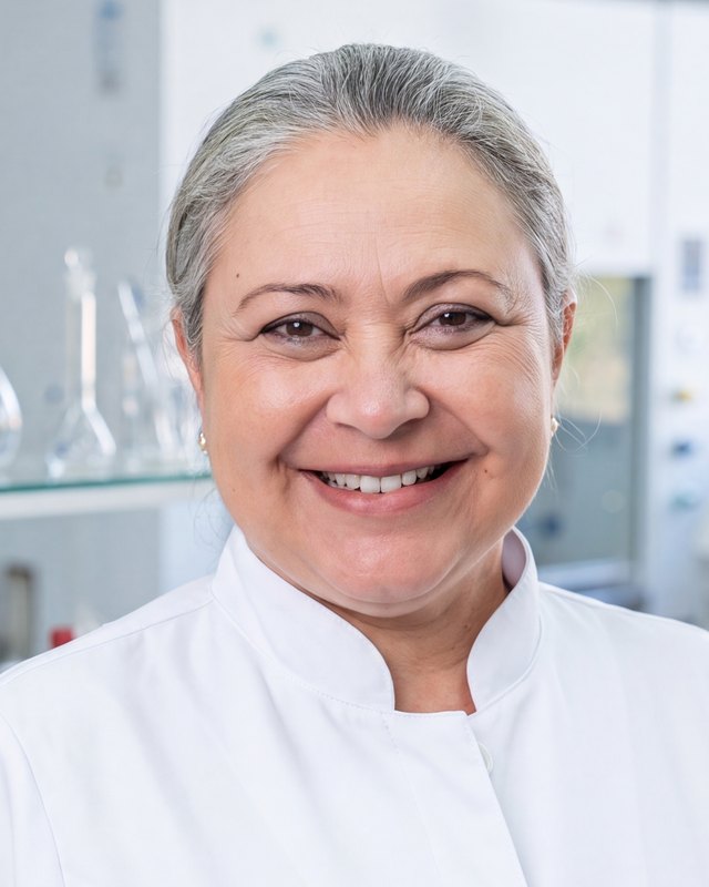 Hana Ribeiro, biomédica criadora do protocolo, em seu laboratório